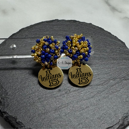 Arapaho-Butler Seed Bead Spirit Earrings