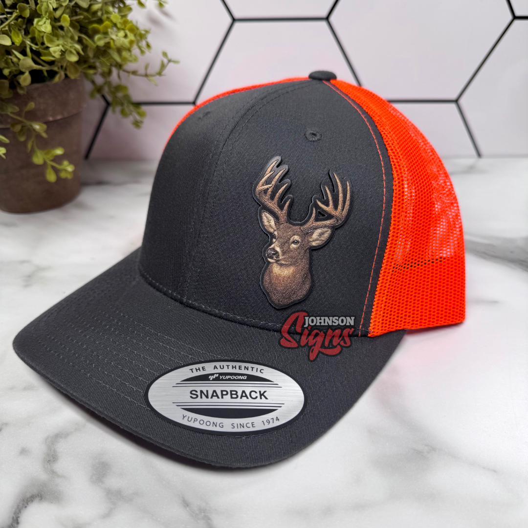 Whitetail Buck Textured Patch Hat