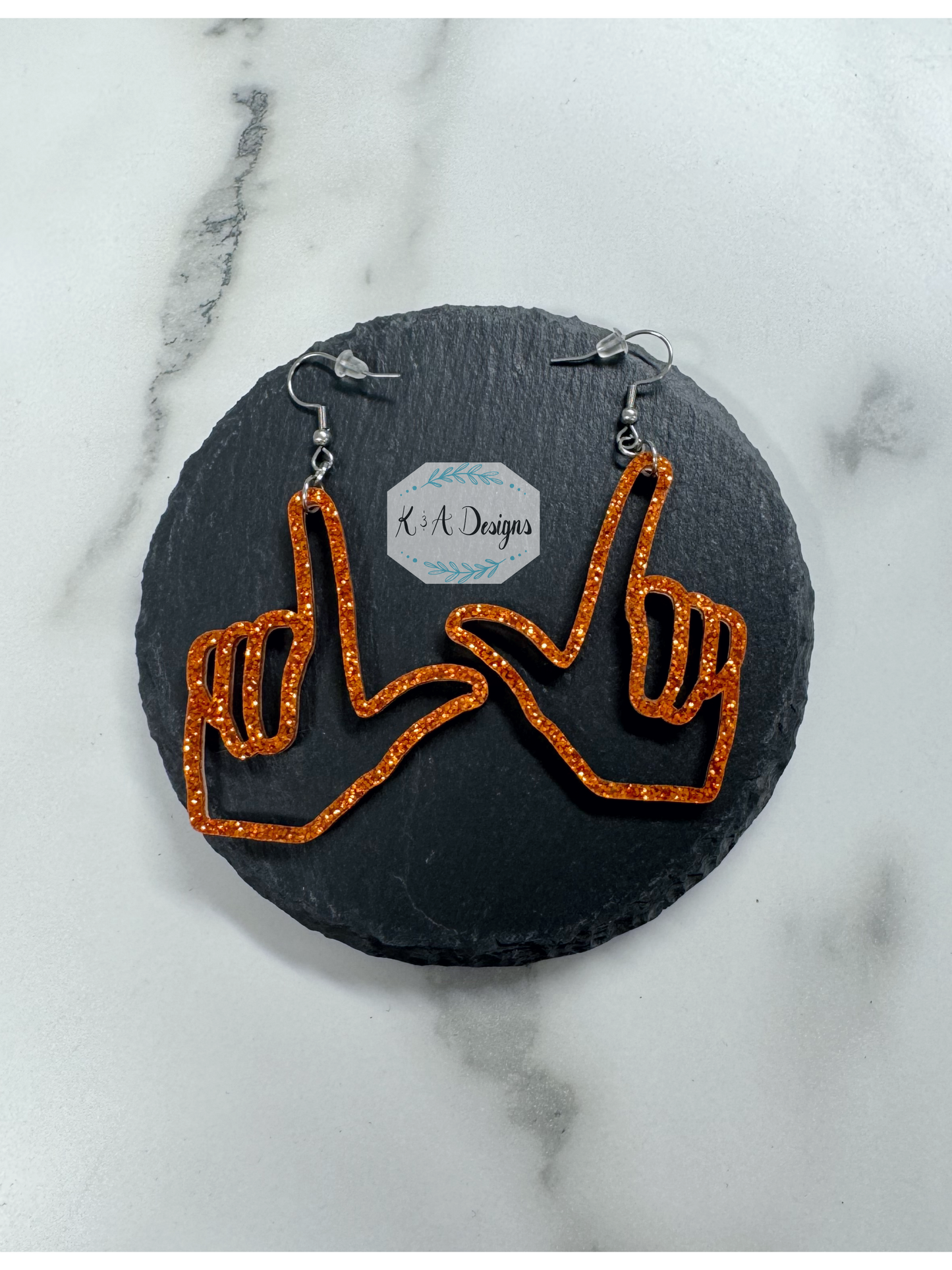 Pistol Hand Earrings