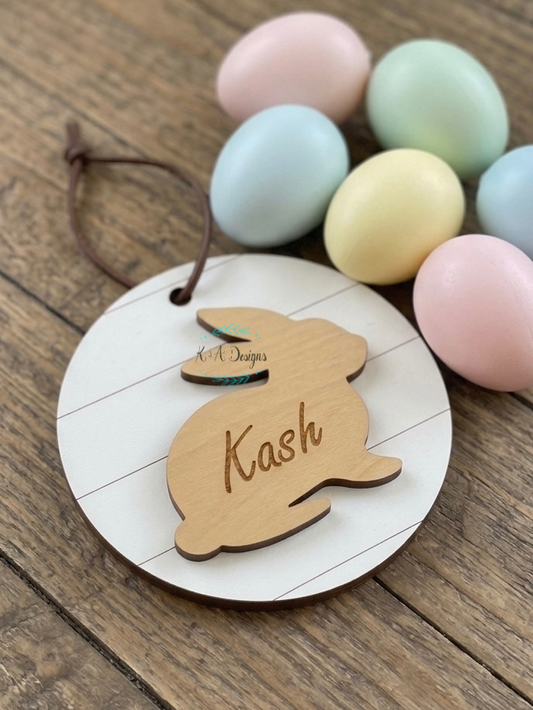 Shiplap Bunny Tag
