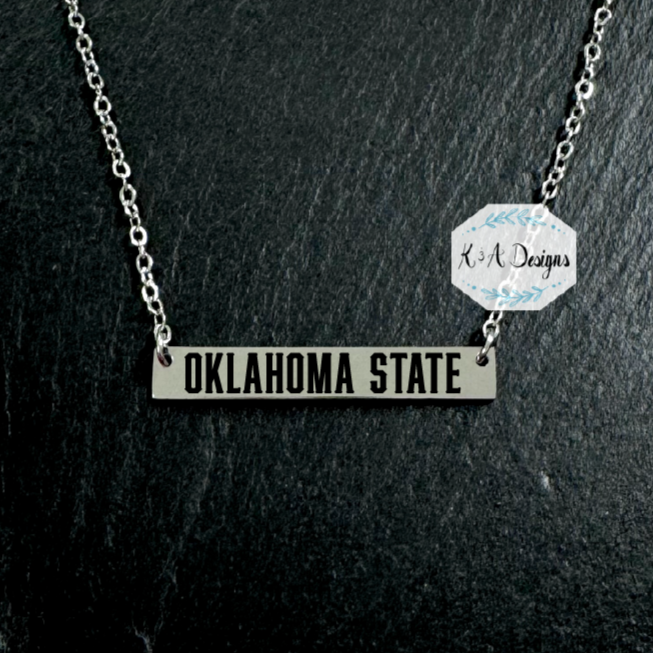 Oklahoma State Necklace