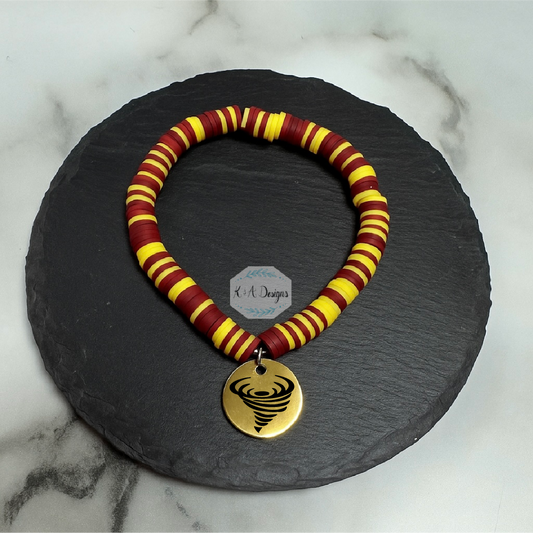 Clinton Spirit Bead Bracelet w/ Charm