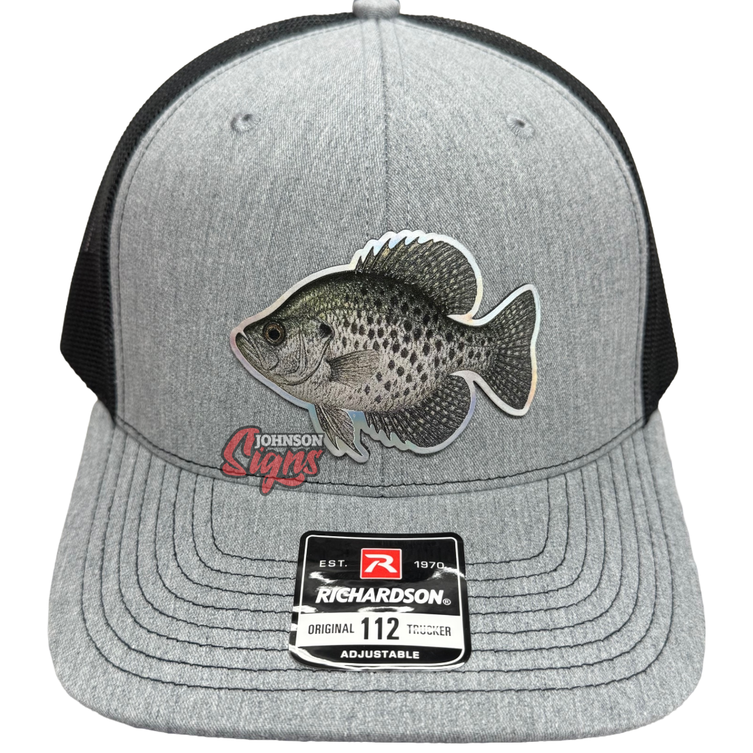 Crappie Textured Patch Hat