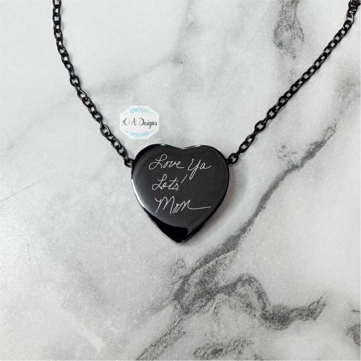 Custom Handwriting Urn Necklace