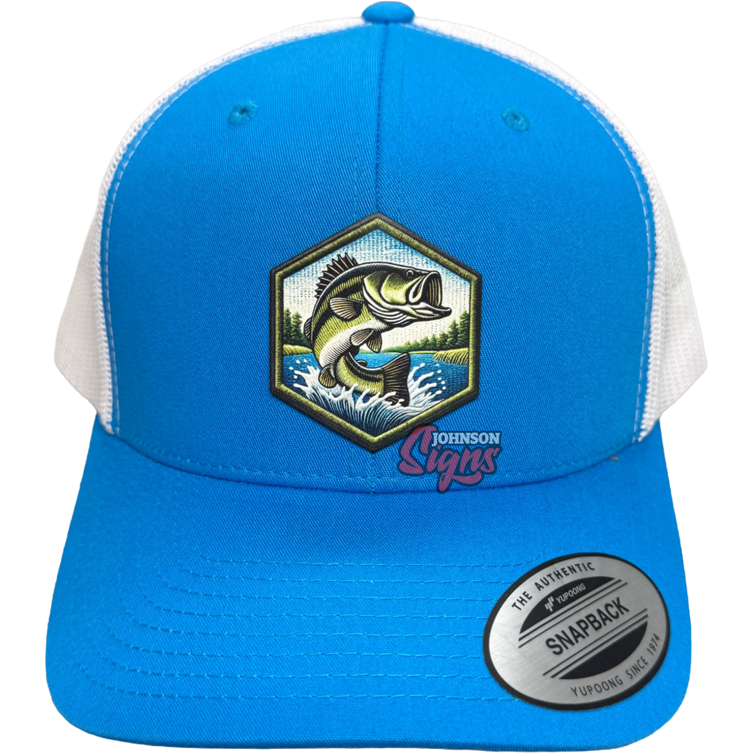 Jumping Bass Hexagon Patch Hat