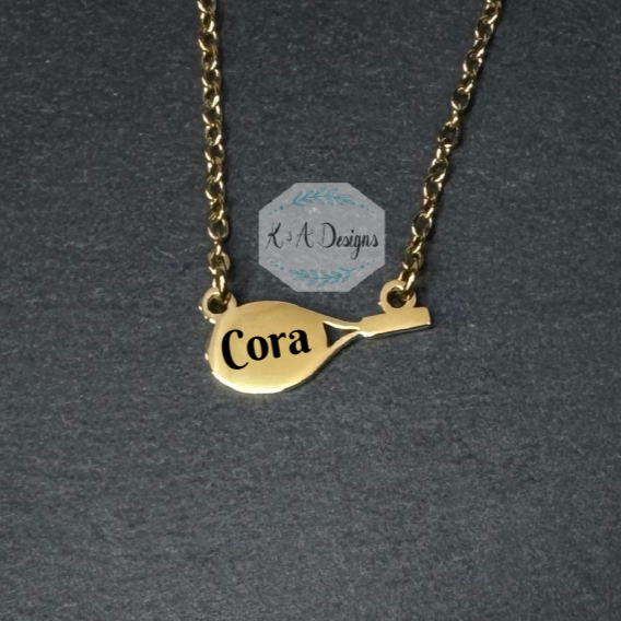 Tennis Racquet Necklace