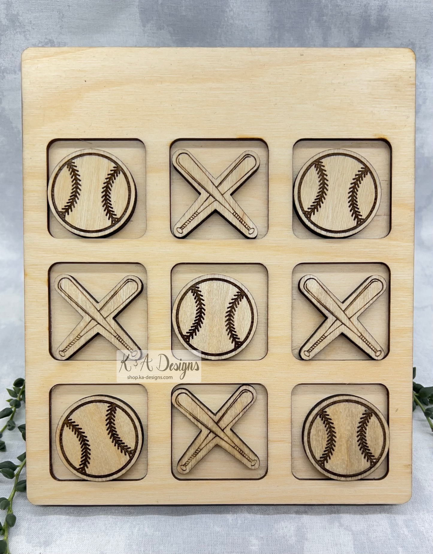 Ball, Bat, and Glove Tic Tac Toe