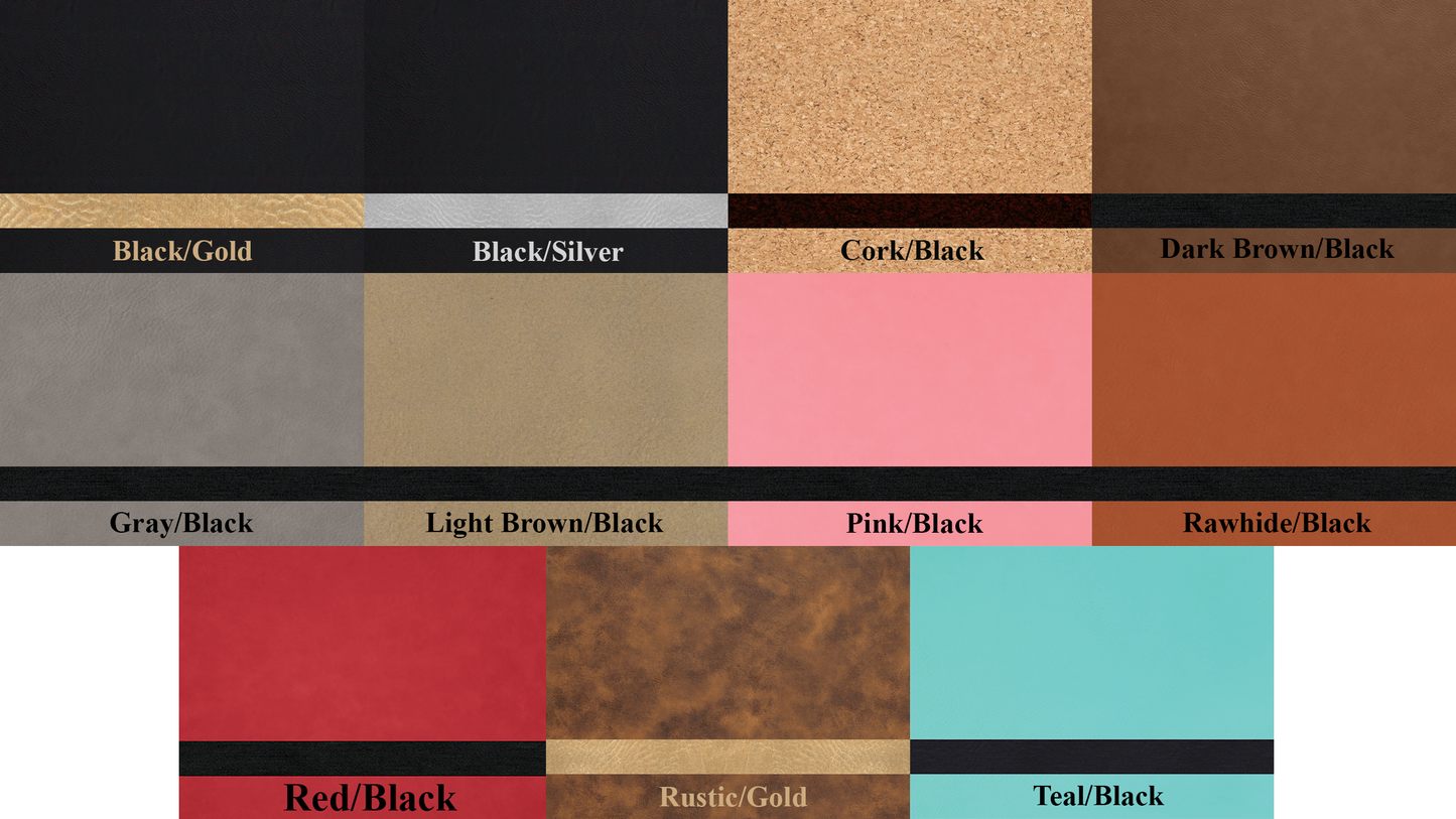 Leatherette Coaster Set