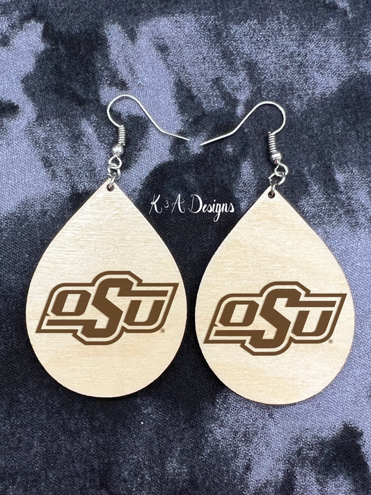 OSU® Engraved Earrings