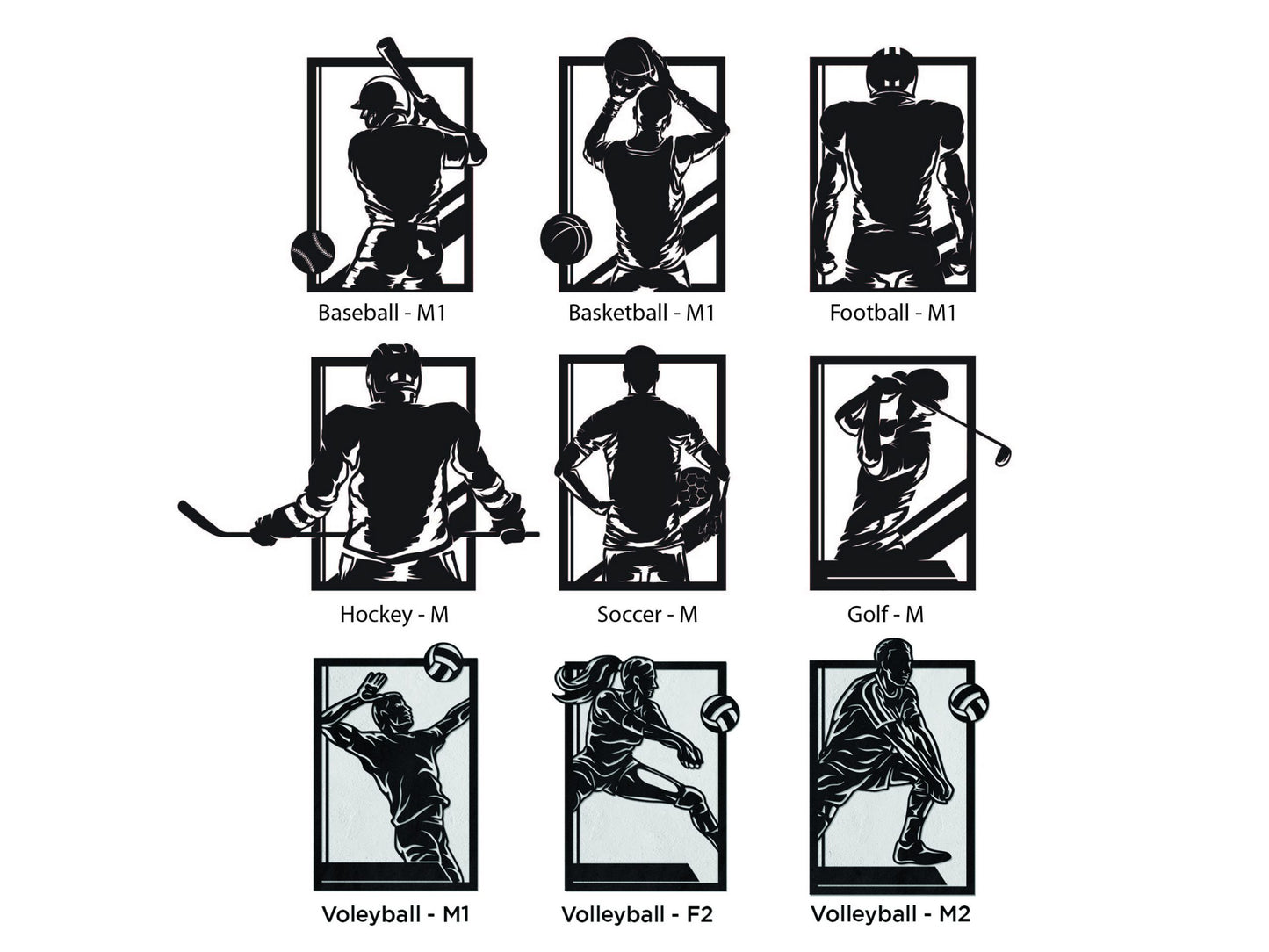 Athlete Silhouette Keychain 3D