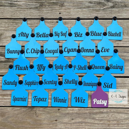 Dual Colored Large Livestock Tags