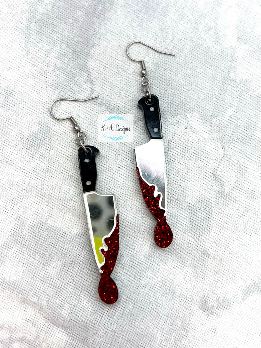 Bloody Knife Earrings