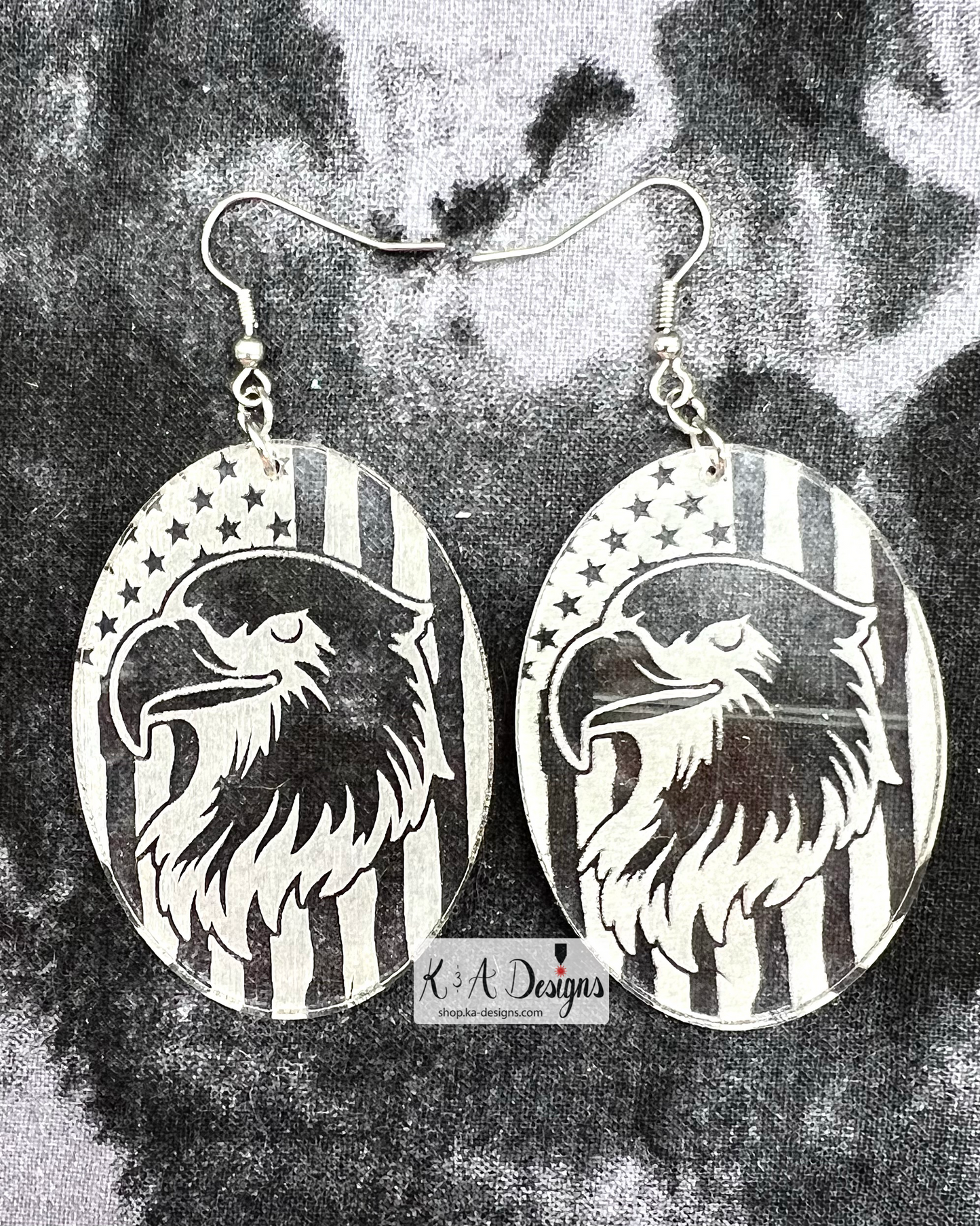 Distressed Flag Earrings