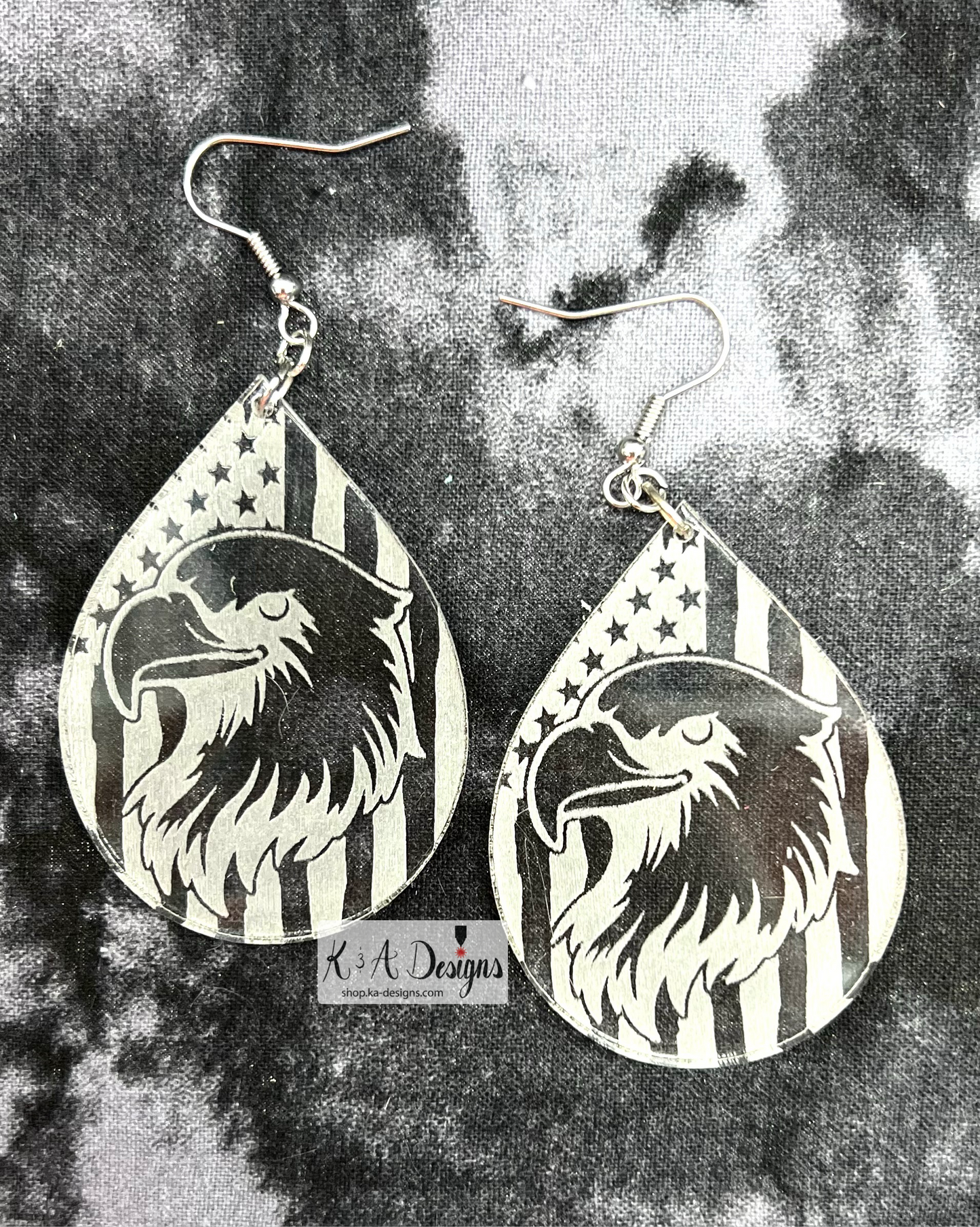 Distressed Flag Earrings