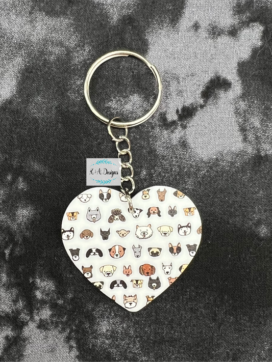 Heart keychain