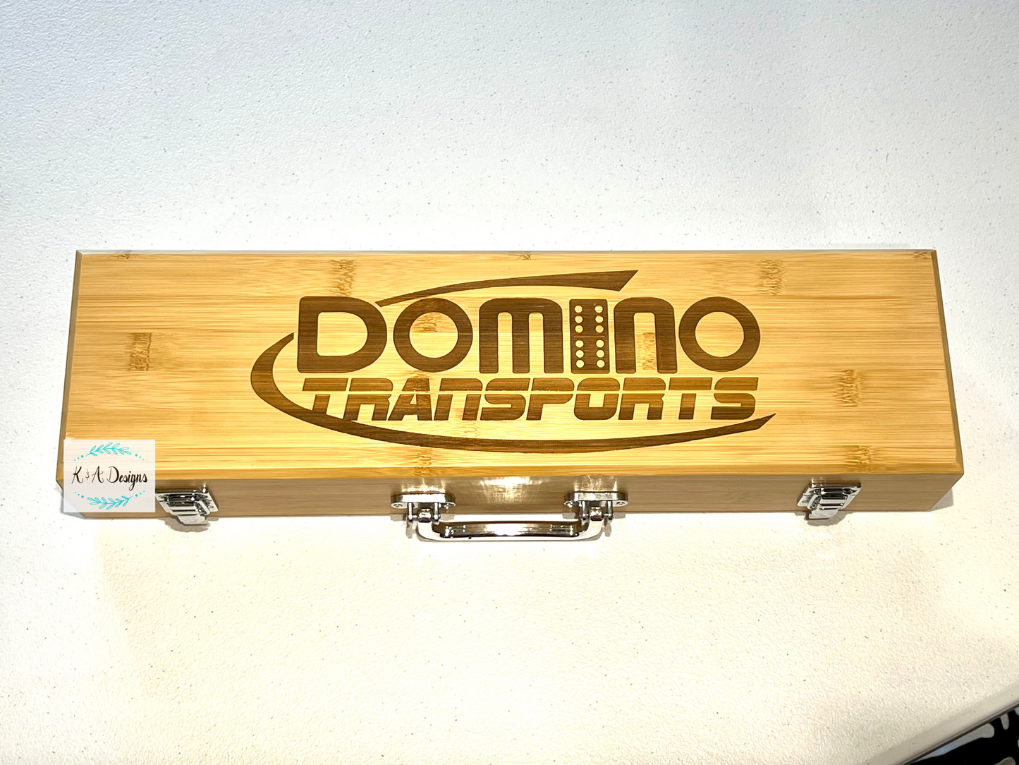 3-Piece Bamboo BBQ Set in Bamboo Case