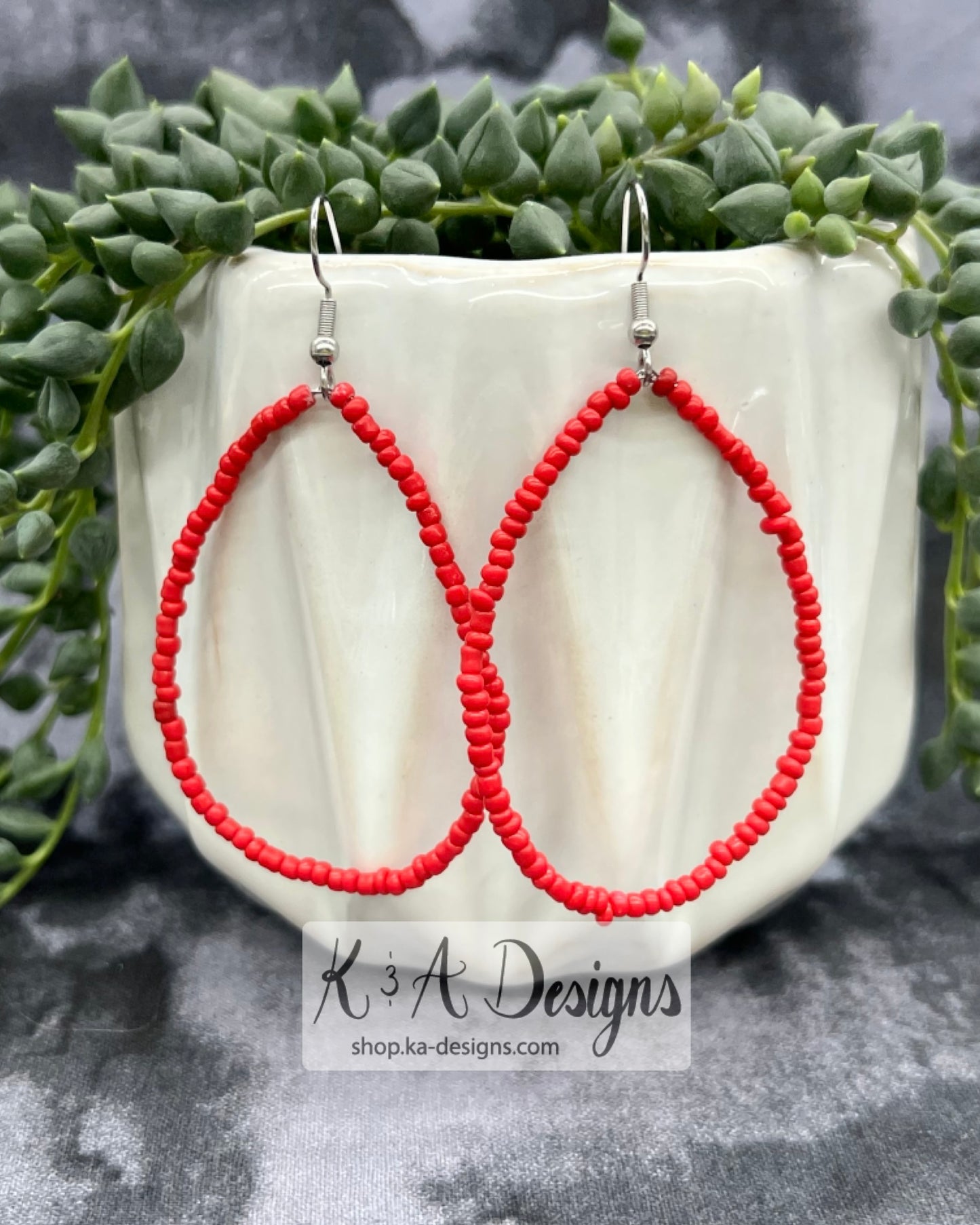 Beaded Teardrop