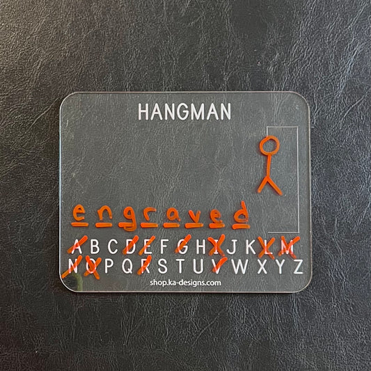 Hangman Dry Erase Board