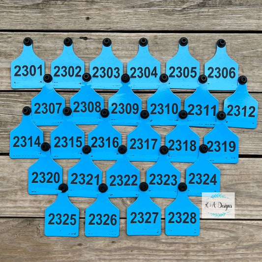 Dual Colored Large Livestock Tags