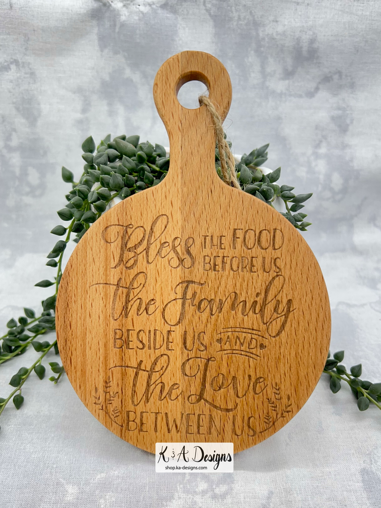Bless the Food Before Us Cutting Board