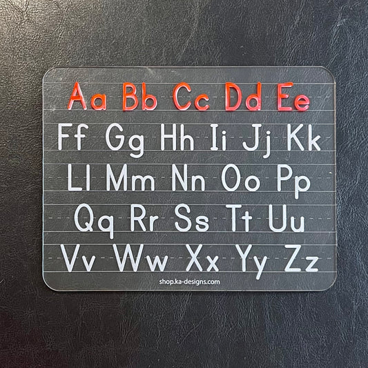 Alphabet Dry Erase Board