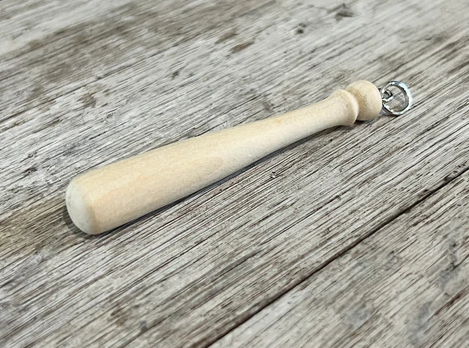 Mini Wood Baseball Bat Keychain Add-On