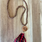 Small Wood Beaded Necklace