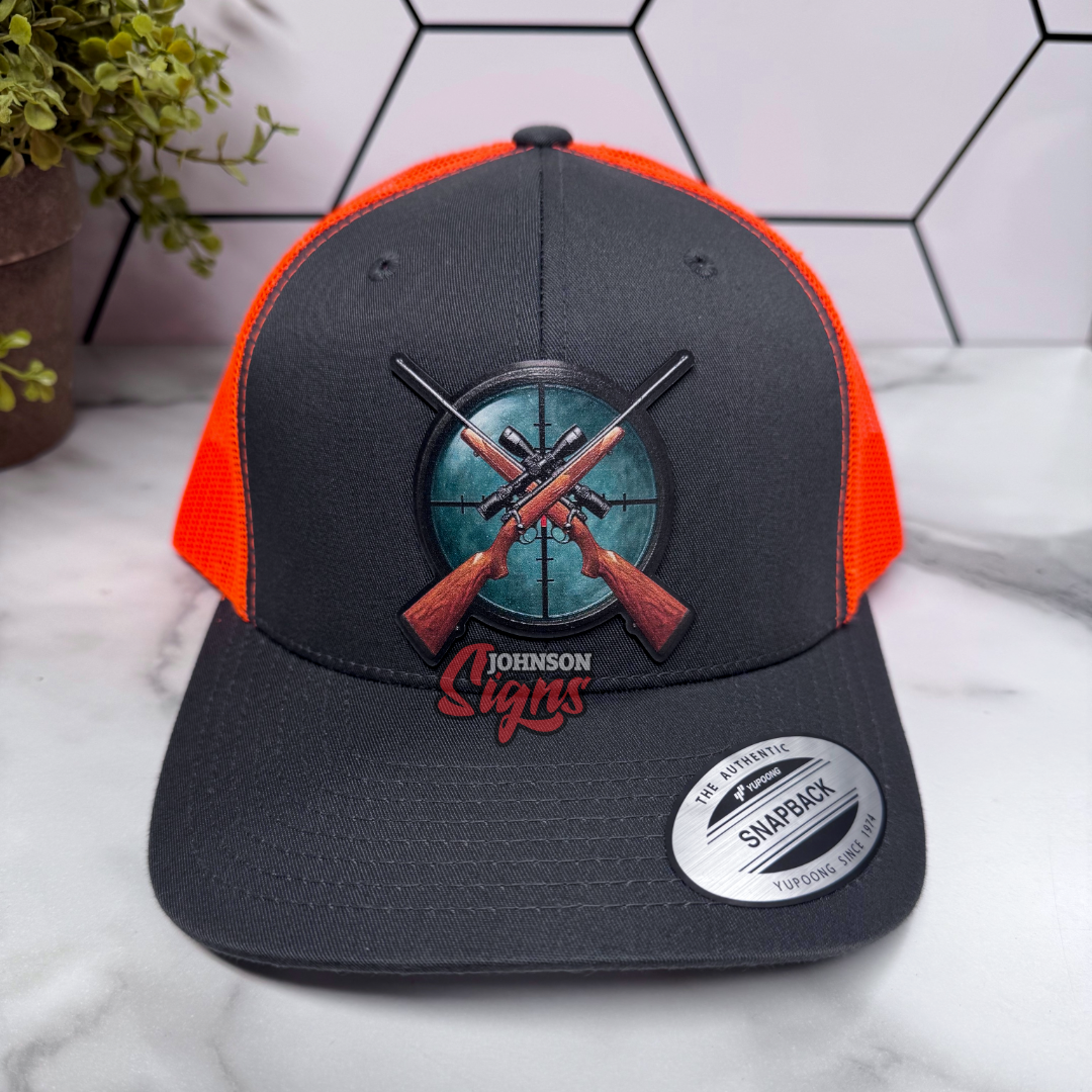 Rifles and Crosshair Textured Patch Hat