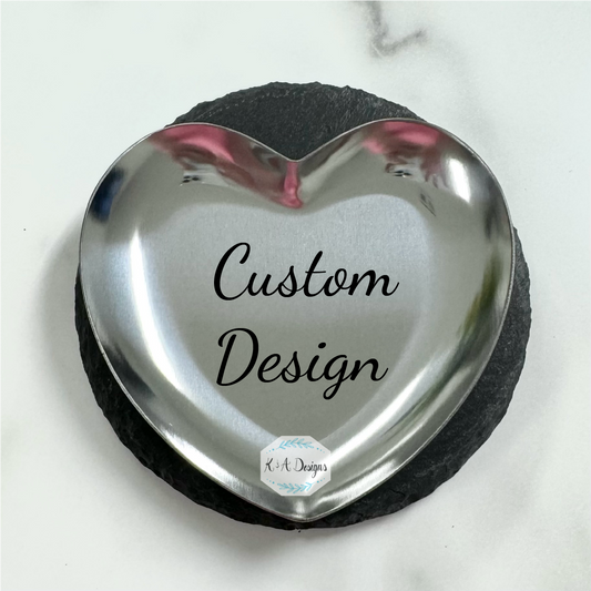 Custom Design Heart Ring Dish