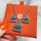 OSU® Cow Tag Necklace & Stud Earrings Bundle