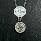 Pistol Pete's Mug Necklace - Circle Pendant