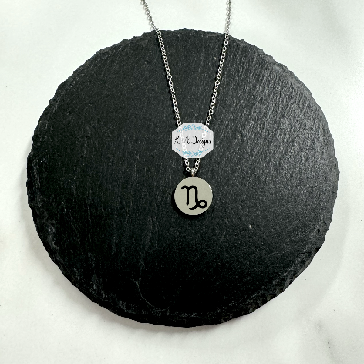 Zodiac Sign Petite Disc Necklace