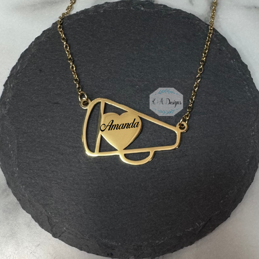 Cheer Megaphone Necklace