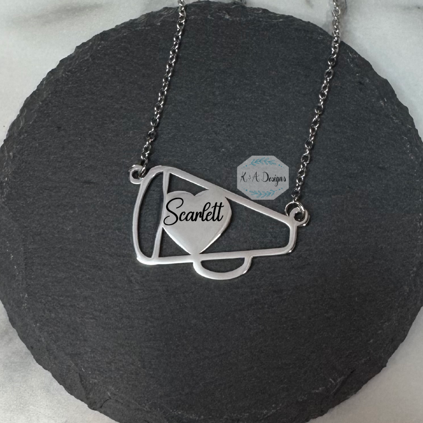 Cheer Megaphone Necklace