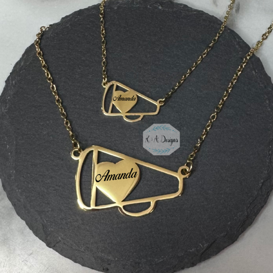 Cheer Megaphone Necklace