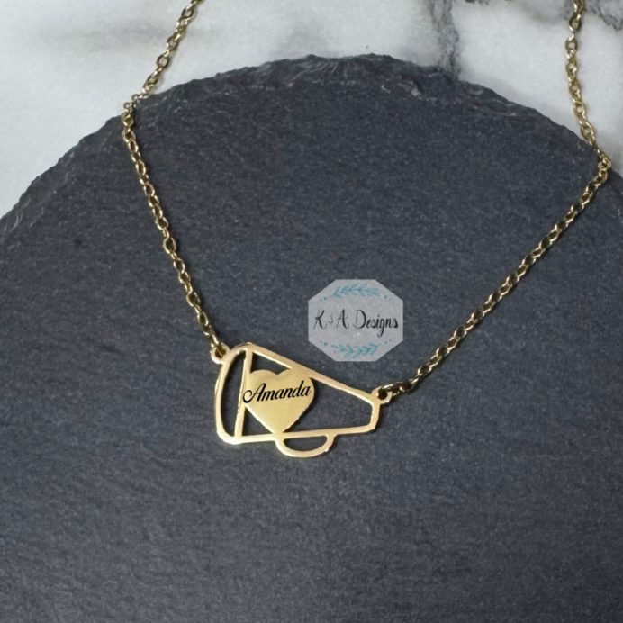 Cheer Megaphone Necklace