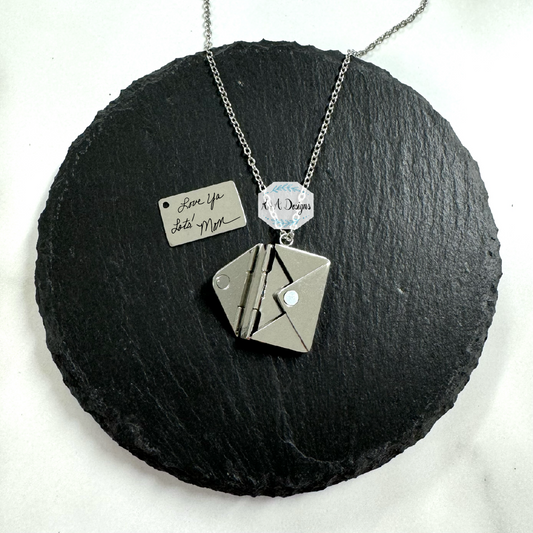 Custom Handwritten Secret Letter Necklace