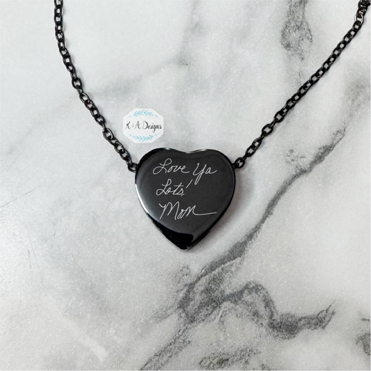 Custom Handwriting Urn Necklace