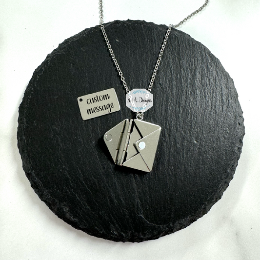 Custom Message Secret Letter Necklace