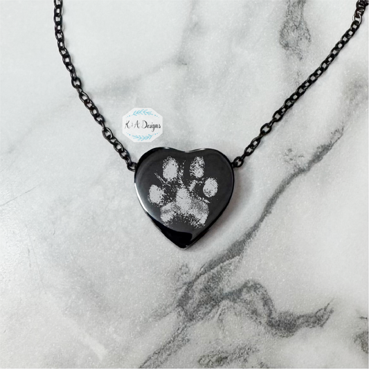 Custom Pawprint Urn Necklace