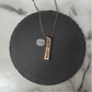 Vertical Bar Urn Necklace