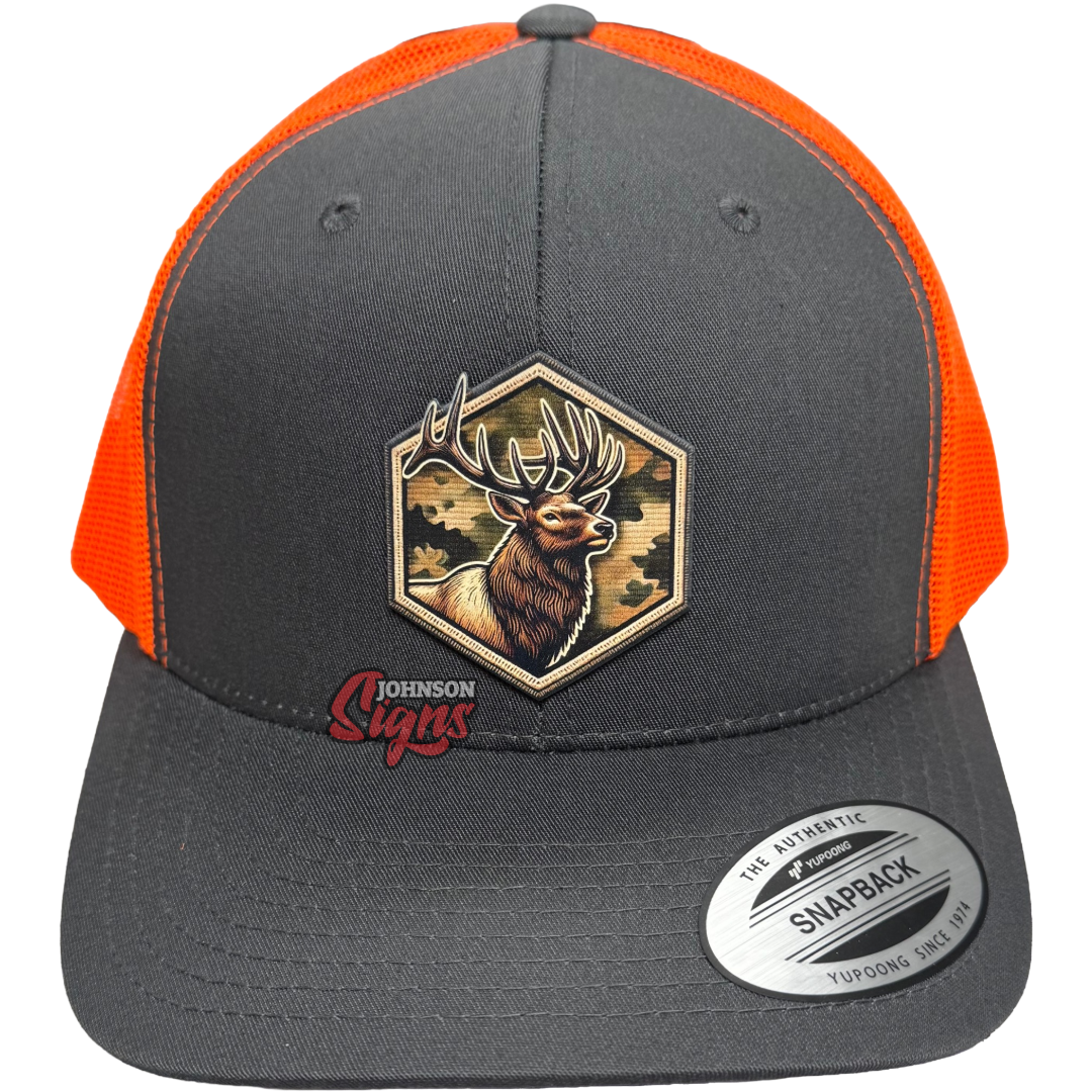 Elk Hexagon Patch Hat
