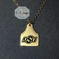 OSU® Cow Tag Necklace & Stud Earrings Bundle