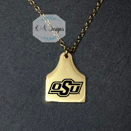 OSU® Necklace - Cow Tag Pendant