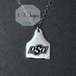 OSU® Cow Tag Necklace & Stud Earrings Bundle
