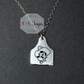 Pistol Pete's Mug Necklace - Cow Tag Pendant