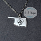 Pistol Pete's Mug Necklace - Oklahoma Pendant