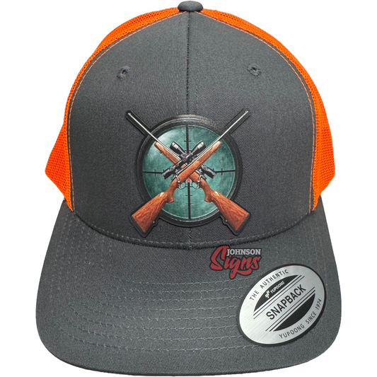 Rifles and Crosshair Textured Patch Hat