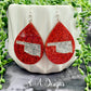 Dual Color State Teardrop Earrings