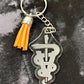 Caduceus Keychain (Engraved)